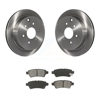 Disc Brake Rotors And Semi-Metallic Pads Rear Kit For 2006-2007 Nissan Xterra