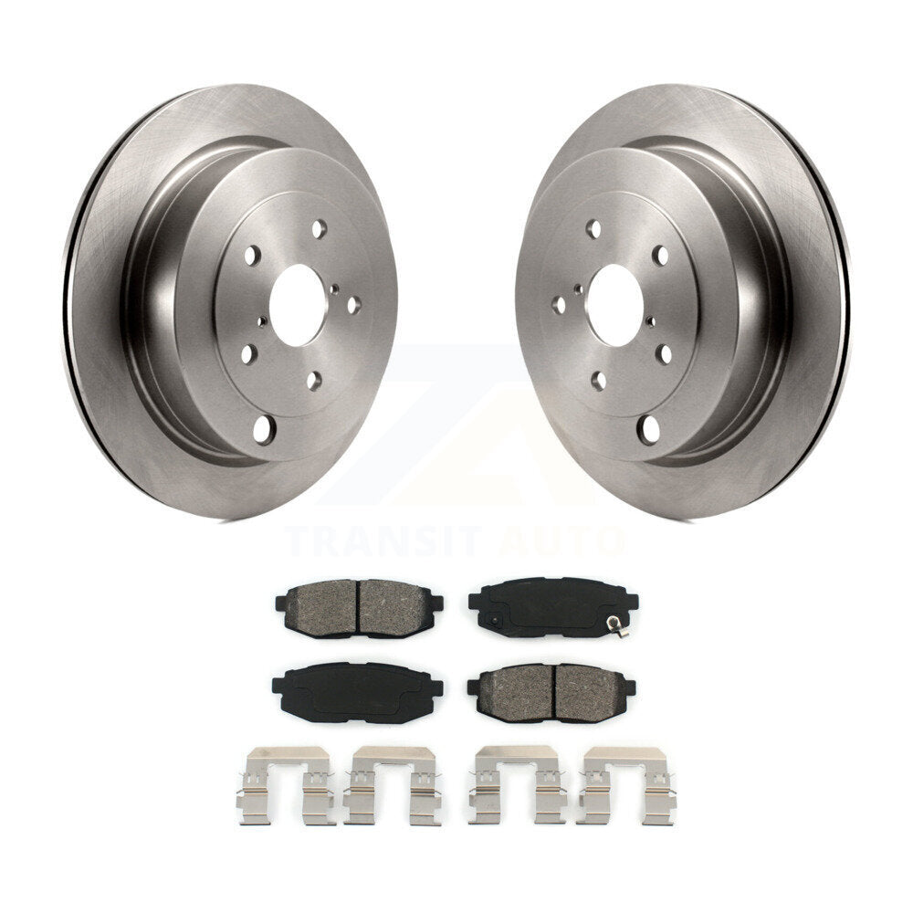 Disc Brake Rotors And Semi-Metallic Pads Rear Kit For Subaru Tribeca B9