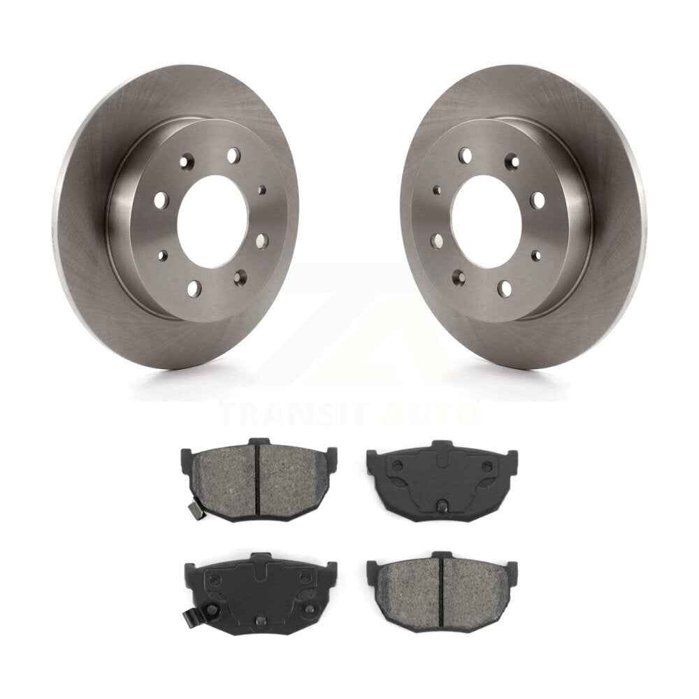 Disc Brake Rotors And Semi-Metallic Pads Rear Kit For Kia Spectra Spectra5