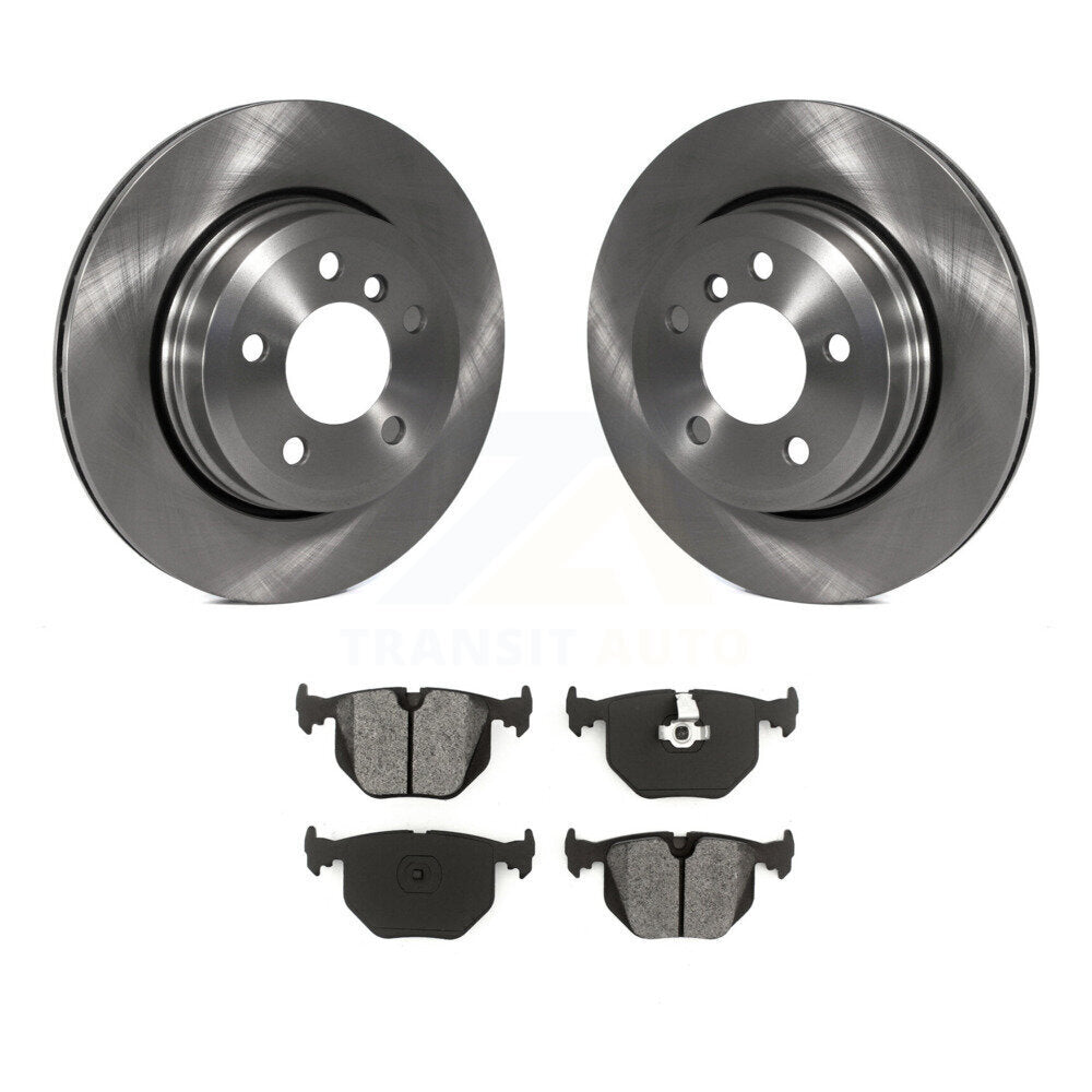 Disc Brake Rotors And Semi-Metallic Pads Rear Kit For 2004-2010 BMW X3