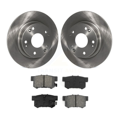 Disc Brake Rotors And Semi-Metallic Pads Rear Kit For Honda Civic Acura CSX ILX