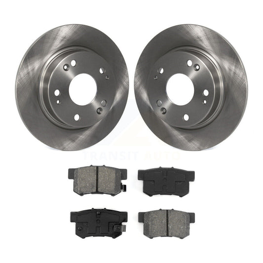 Disc Brake Rotors And Semi-Metallic Pads Rear Kit For Honda Civic Acura CSX ILX
