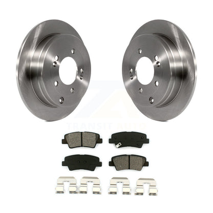 Disc Brake Rotors And Semi-Metallic Pads Rear Kit For Kia Amanti Hyundai Azera