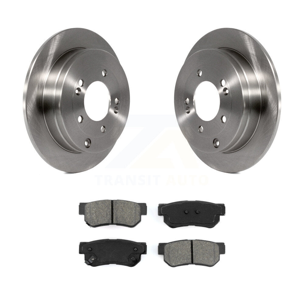 Disc Brake Rotors And Semi-Metallic Pads Rear Kit For Hyundai Azera