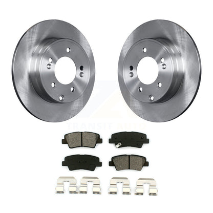 Disc Brake Rotors Semi-Metallic Pad Rear Kit For Hyundai Sonata Kia Optima Azera