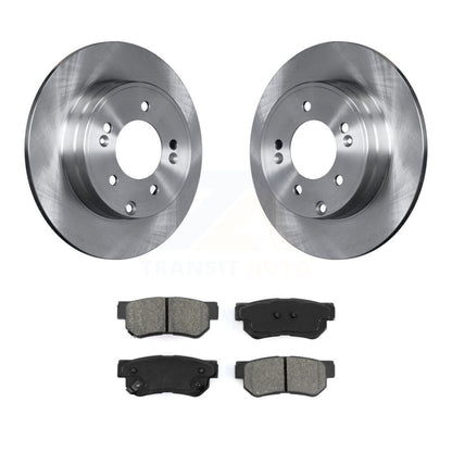 Disc Brake Rotors And Semi-Metallic Pads Rear Kit For Hyundai Sonata 3.3L