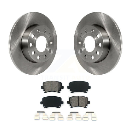 Disc Brake Rotors Semi-Metallic Pad Rear Kit For Volkswagen Jetta Rabbit Audi A3