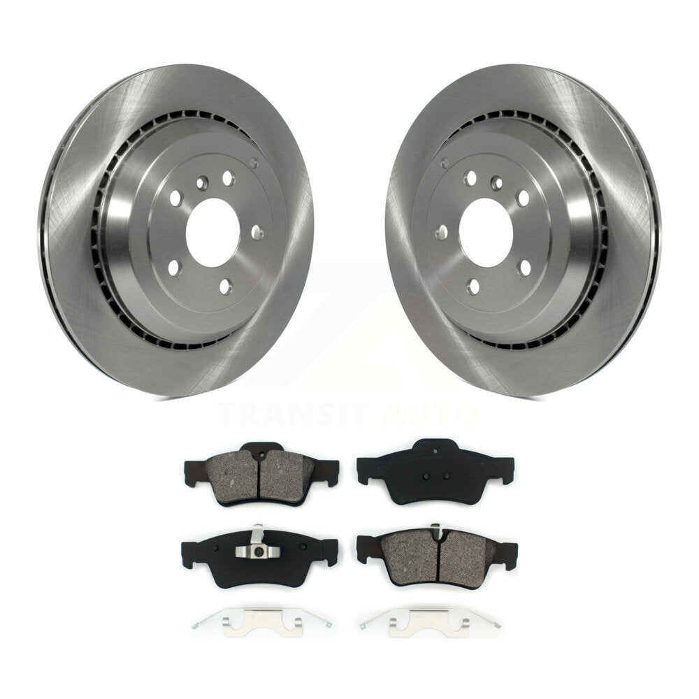 Brake Rotors Semi-Metallic Pad Rear Kit For Mercedes-Benz ML350 GL350 R350 GL320