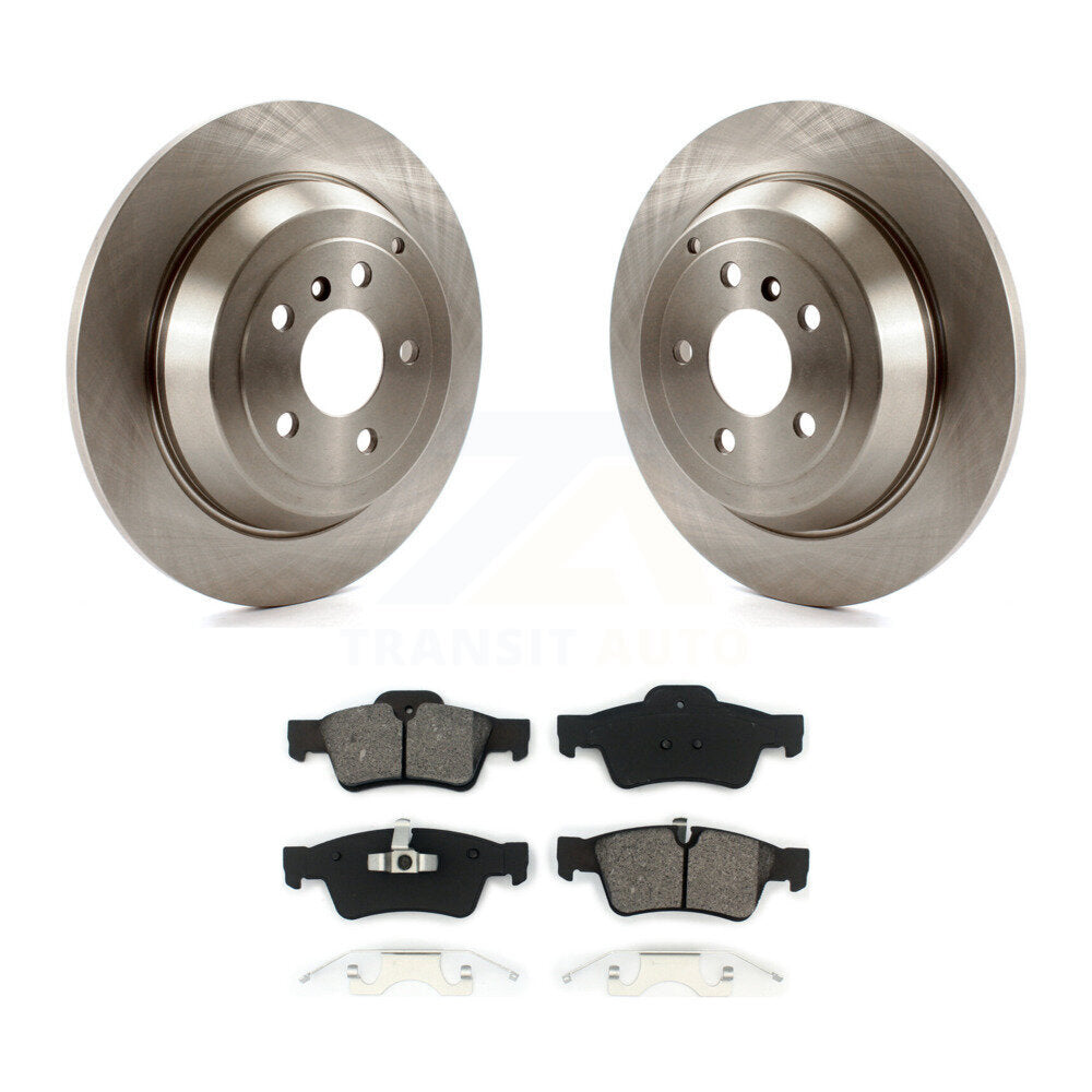 Brake Rotors Semi-Metallic Pad Rear Kit For Mercedes-Benz ML350 ML320 R350 ML500
