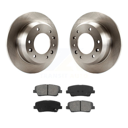 Disc Brake Rotor And Semi-Metallic Pad Rear Kit For Kia Sedona Hyundai Entourage