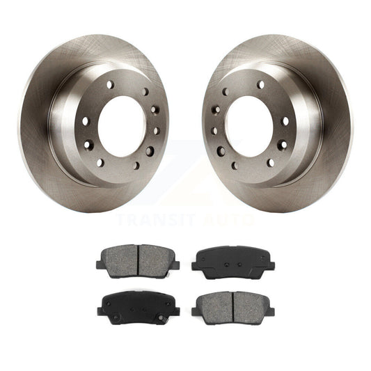 Disc Brake Rotor And Semi-Metallic Pad Rear Kit For Kia Sedona Hyundai Entourage