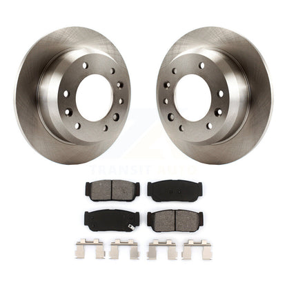 Disc Brake Rotor And Semi-Metallic Pad Rear Kit For Hyundai Entourage Kia Sedona
