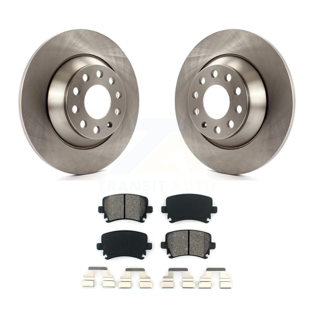 Disc Brake Rotors And Semi-Metallic Pads Rear Kit For Audi A6 Quattro