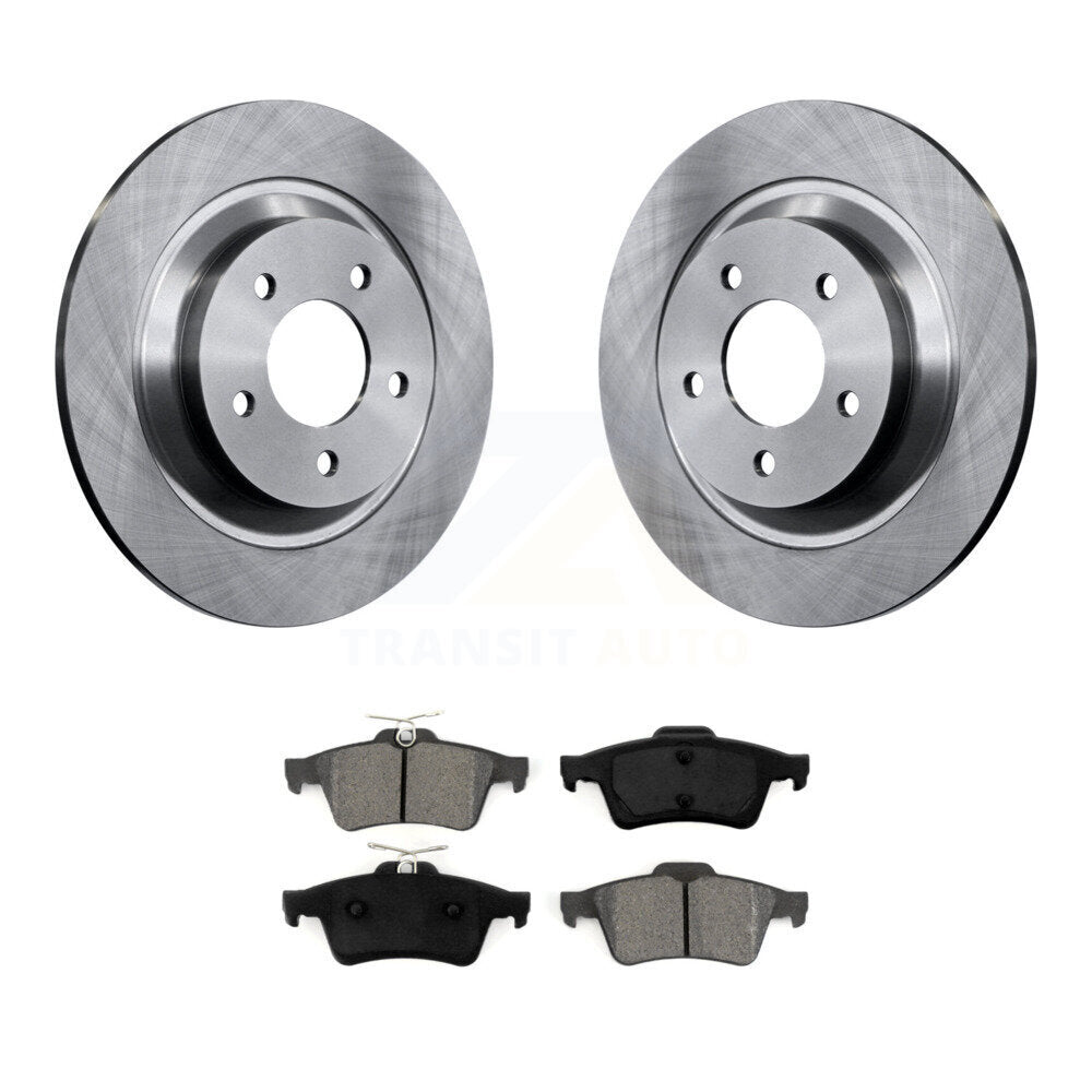Disc Brake Rotors And Semi-Metallic Pads Rear Kit For Mazda 5