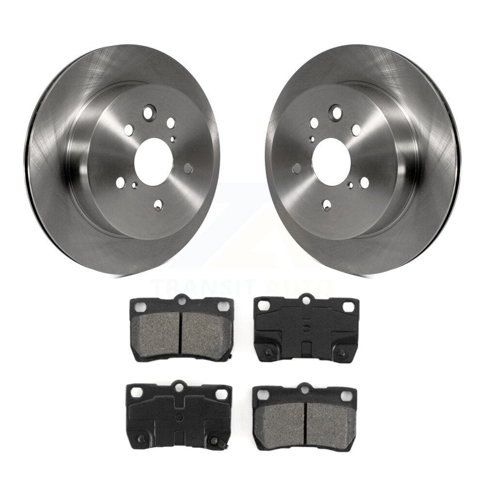 Brake Rotors Semi-Metallic Pad Rear Kit For Lexus IS250 IS350 GS350 GS300 GS450h