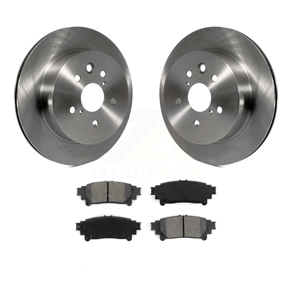 Disc Brake Rotors And Semi-Metallic Pads Rear Kit For Lexus IS350 IS250