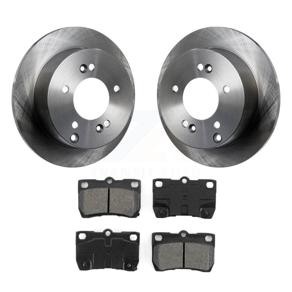 Disc Brake Rotors And Semi-Metallic Pads Rear Kit For Lexus IS250
