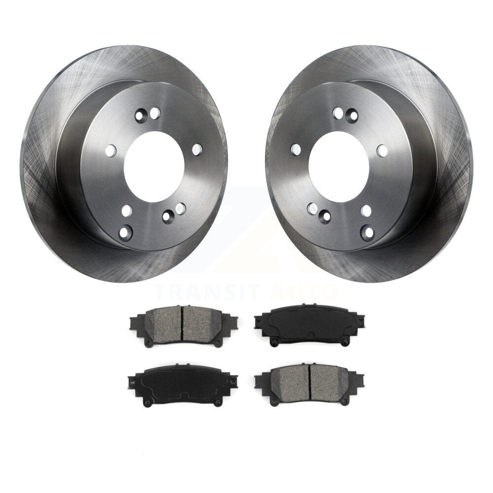 Disc Brake Rotors And Semi-Metallic Pads Rear Kit For Lexus IS250