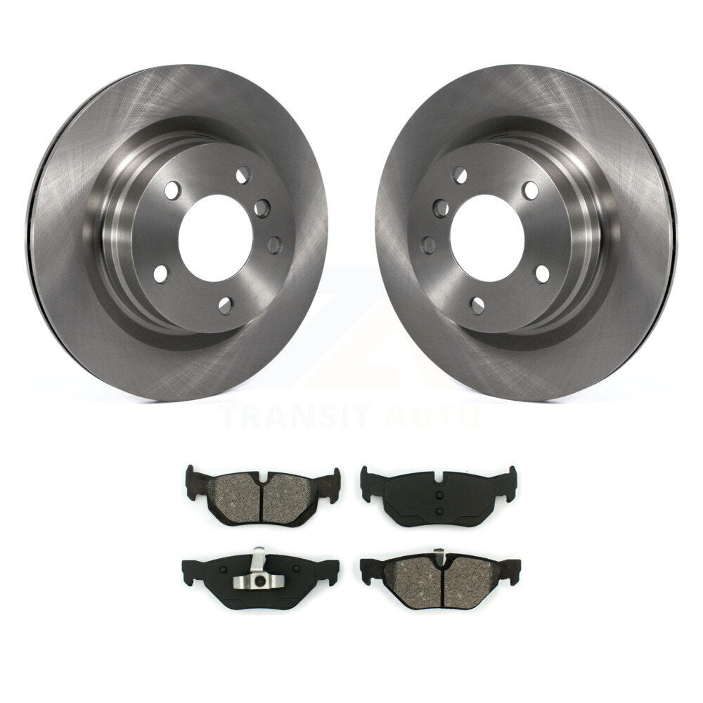 Disc Brake Rotors And Semi-Metallic Pads Rear Kit For BMW 323i 328i 325i