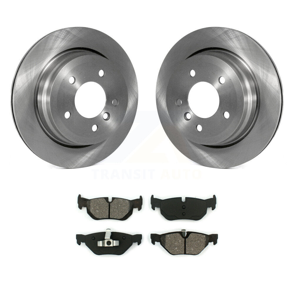 Disc Brake Rotor & Semi-Metallic Pad Rear Kit For BMW 328i xDrive X1 328xi 325xi
