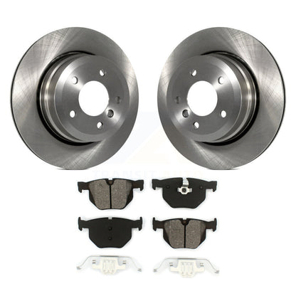 Disc Brake Rotor Semi-Metallic Pad Rear Kit For BMW 530xi 528i xDrive 535i 535xi