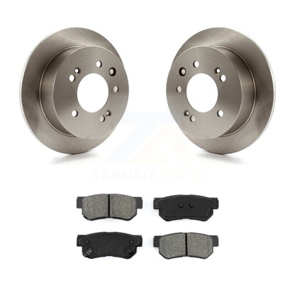 Disc Brake Rotors And Semi-Metallic Pads Rear Kit For Hyundai Elantra