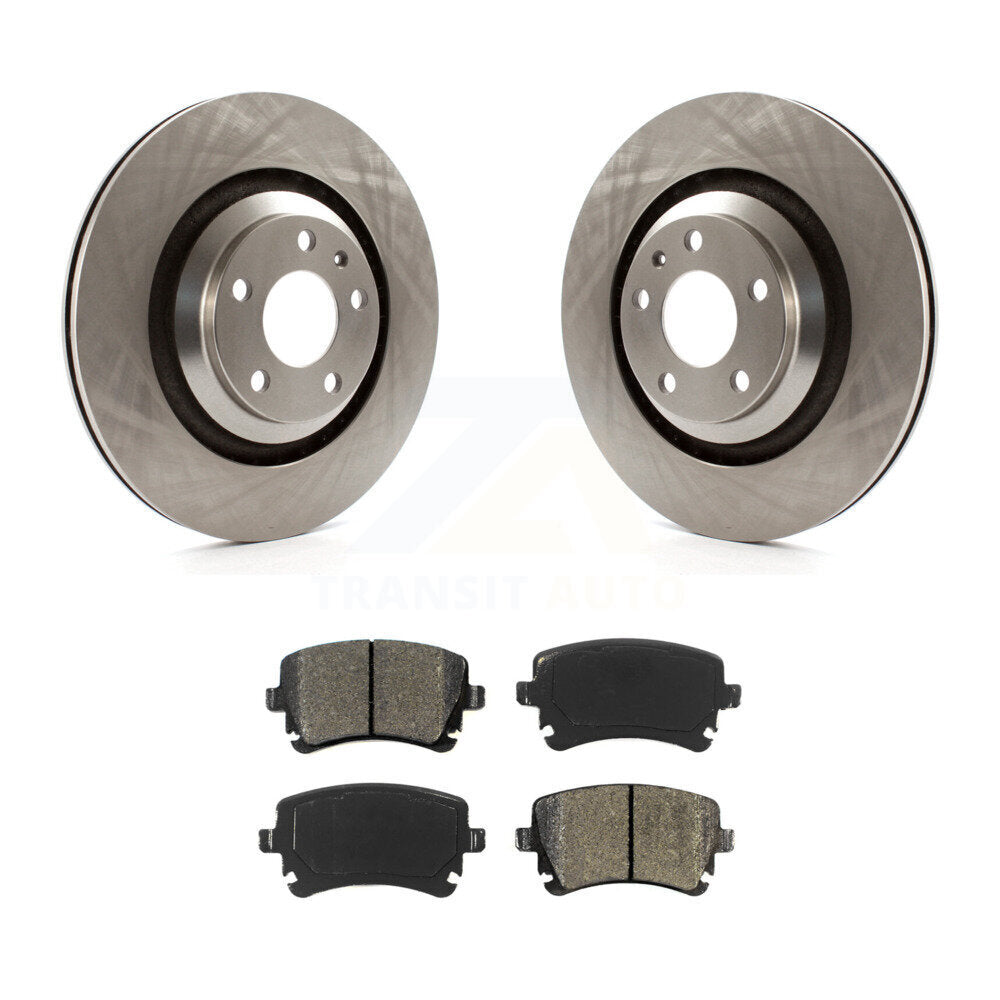 Disc Brake Rotors And Semi-Metallic Pads Rear Kit For Audi A6 Quattro