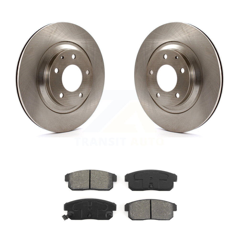 Disc Brake Rotors And Semi-Metallic Pads Rear Kit For 2004-2011 Mazda RX-8