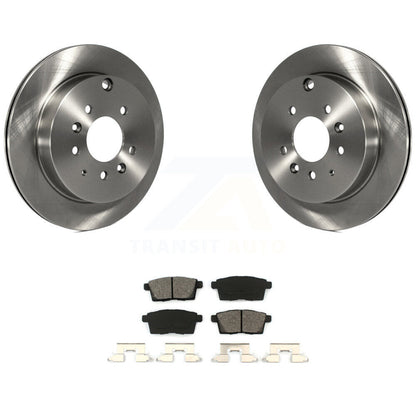 Disc Brake Rotor Semi-Metallic Pad Rear Kit For Ford Edge Mazda CX-7 Lincoln MKX