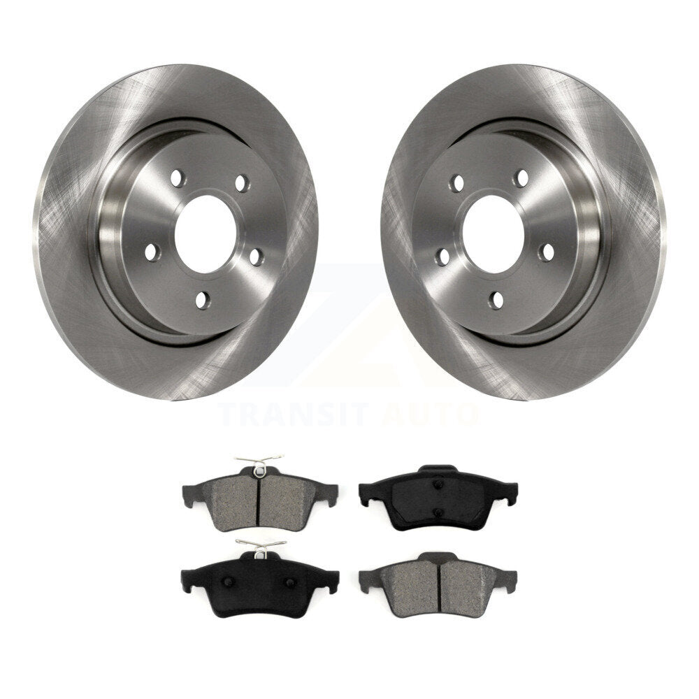Disc Brake Rotors And Semi-Metallic Pads Rear Kit For Volvo S40 C30 V50 C70