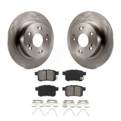 Disc Brake Rotors And Semi-Metallic Pads Rear Kit For Honda Accord Acura TSX
