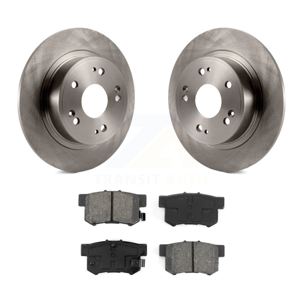 Disc Brake Rotors And Semi-Metallic Pads Rear Kit For Honda Accord Acura ILX