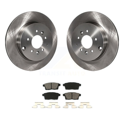 Disc Brake Rotors And Semi-Metallic Pads Rear Kit For 2007-2015 Mazda CX-9
