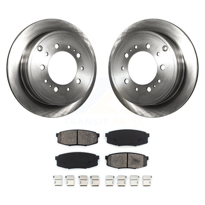 Brake Rotor And Semi-Metallic Pad Rear Kit For Toyota Tundra Sequoia Lexus LX570
