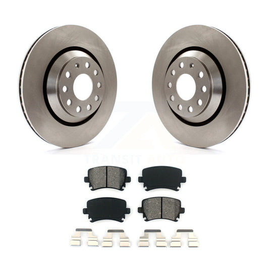 Brake Rotor & Semi-Metallic Pad Rear Kit For Volkswagen GTI Golf Passat CC R R32