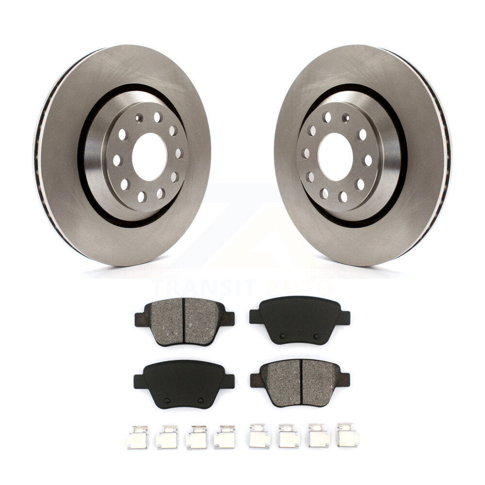 Disc Brake Rotor & Semi-Metallic Pad Rear Kit For Volkswagen GTI Audi A3 Quattro