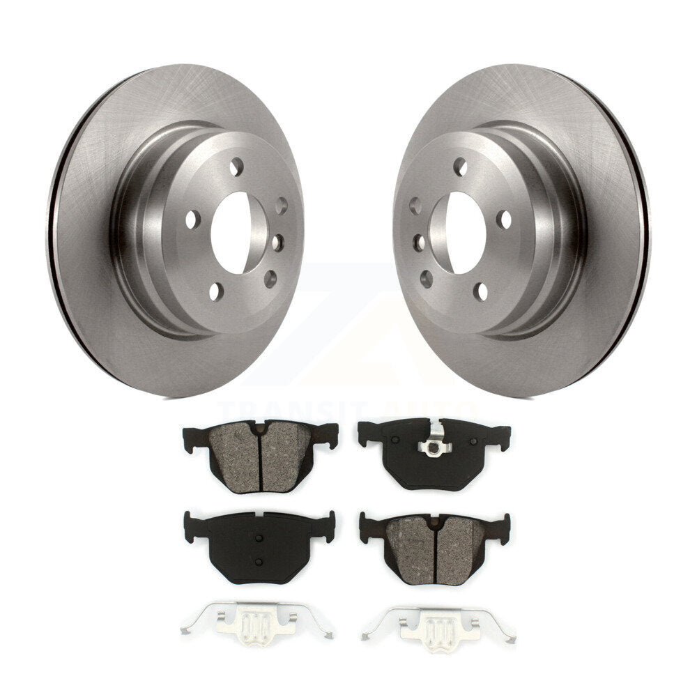 Disc Brake Rotors And Semi-Metallic Pads Rear Kit For BMW X5 X6