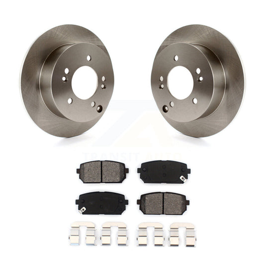 Disc Brake Rotors And Semi-Metallic Pads Rear Kit For 2007-2012 Kia Rondo