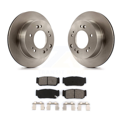 Disc Brake Rotors And Semi-Metallic Pads Rear Kit For 2007-2009 Kia Sorento