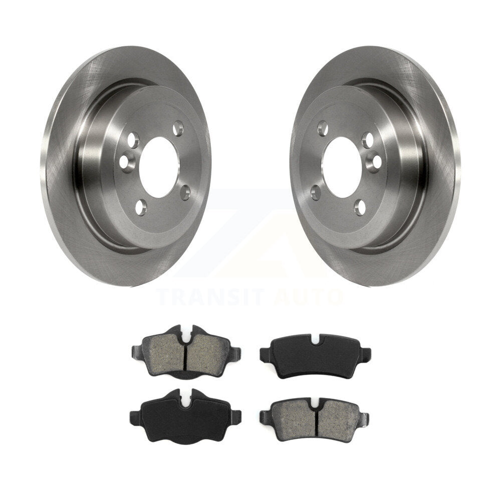 Disc Brake Rotors And Semi-Metallic Pads Rear Kit For Mini Cooper