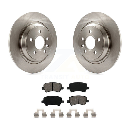 Brake Rotors Semi-Metallic Pad Rear Kit For Volvo XC70 S60 V60 S80 Cross Country