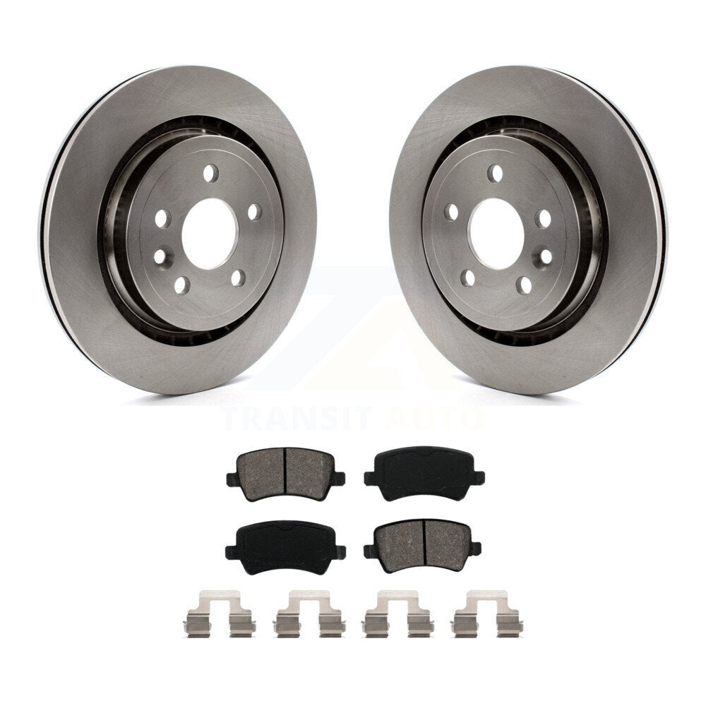 Disc Brake Rotors And Semi-Metallic Pads Rear Kit For Volvo XC70 S60 V60 S80 V70