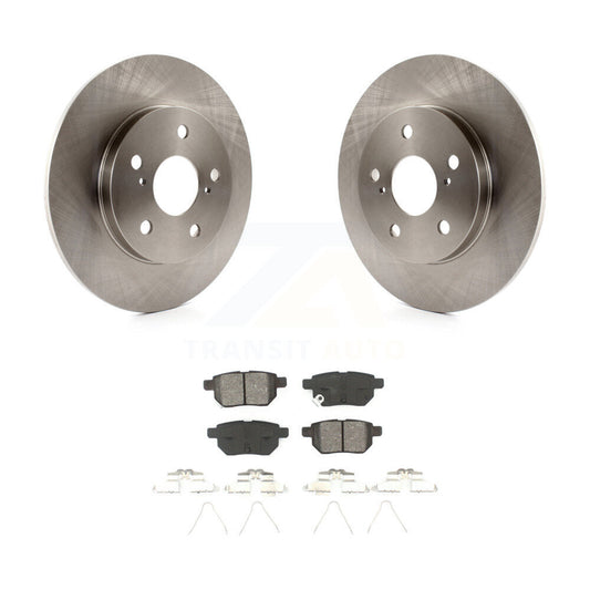 Brake Rotor Semi-Metallic Pad Rear Kit For Toyota Matrix Pontiac Vibe Corolla iM
