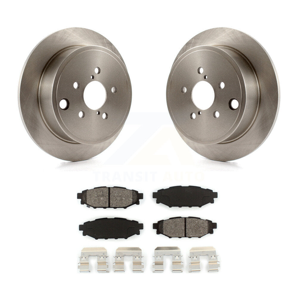 Brake Rotor & Semi-Metallic Pad Rear Kit For Subaru Impreza Forester Outback BRZ