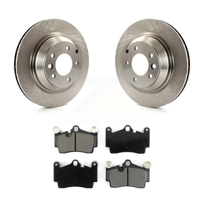 Disc Brake Rotors And Semi-Metallic Pads Rear Kit For Audi Q7 Porsche Cayenne