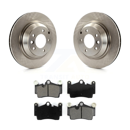 Disc Brake Rotors And Semi-Metallic Pads Rear Kit For Audi Q7 Porsche Cayenne