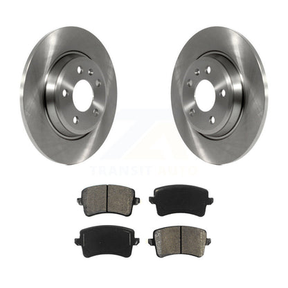 Disc Brake Rotor Semi-Metallic Pad Rear Kit For Audi Q5 A4 Quattro A5 allroad S5