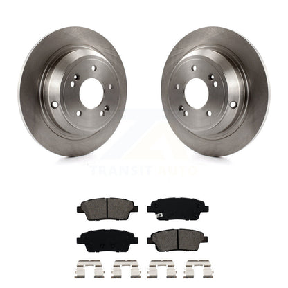 Disc Brake Rotor And Semi-Metallic Pad Rear Kit For Hyundai Genesis G80 Kia K900