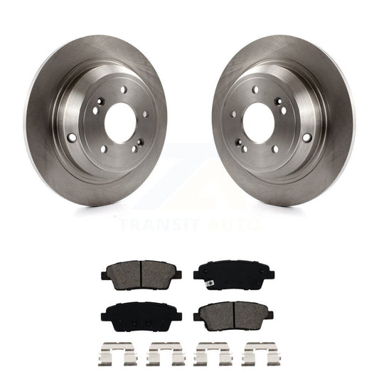 Disc Brake Rotor And Semi-Metallic Pad Rear Kit For Hyundai Genesis G80 Kia K900