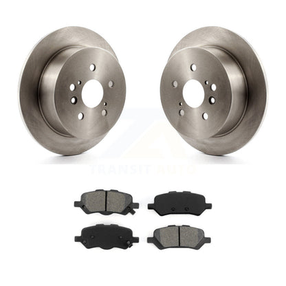 Disc Brake Rotors And Semi-Metallic Pads Rear Kit For 2009-2016 Toyota Venza